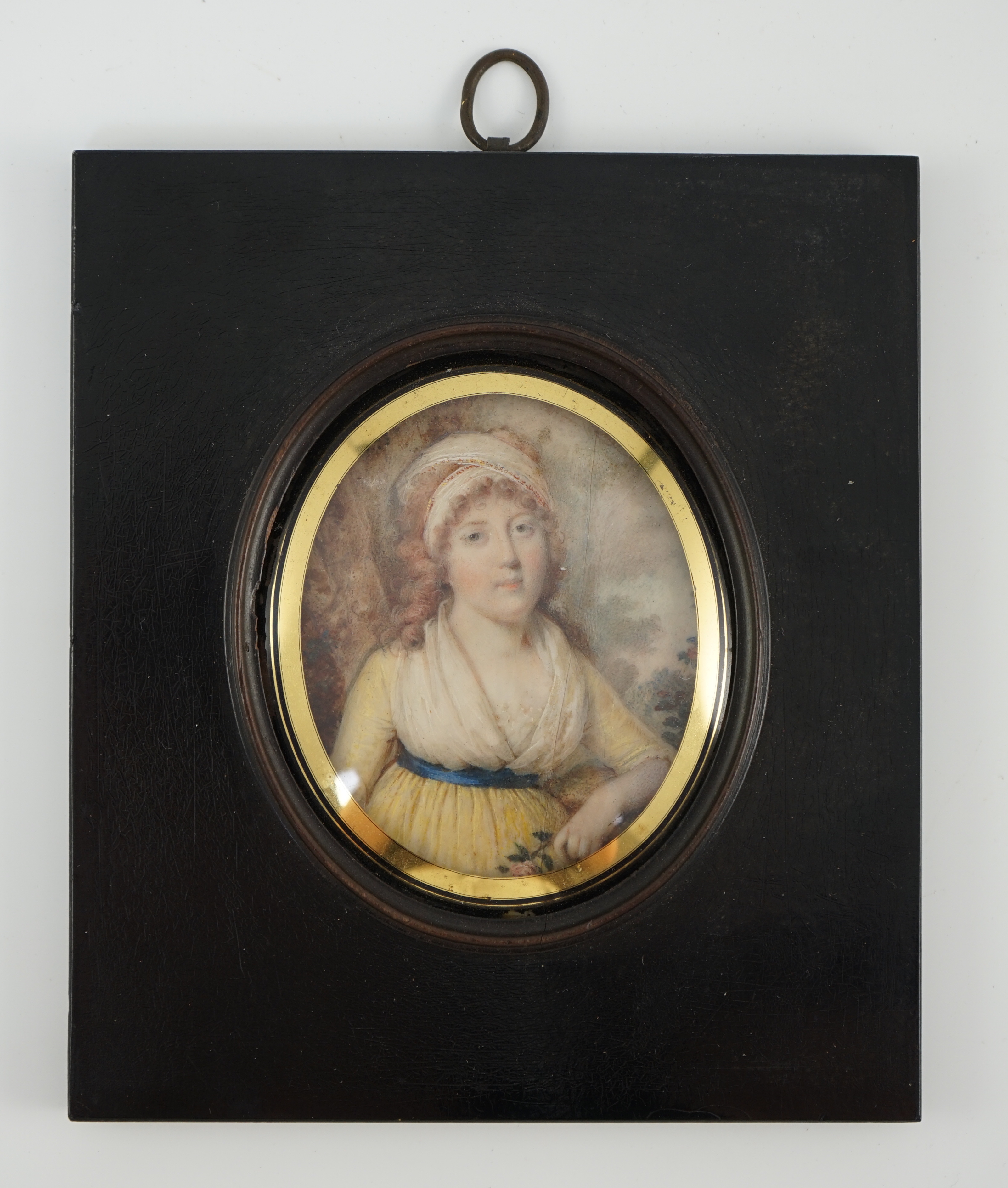 Louis-Ami Arlaud-Jurine (Swiss, 1751-1829), Portrait miniature of Princess Sophie of Gloucester (1773-1844), watercolour on ivory, 6.8 x 5.5cm. CITES Submission reference J86HS2XF